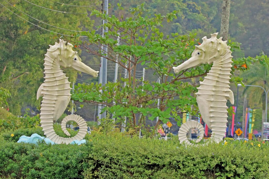 The seahorse at Telang Usan roundabout